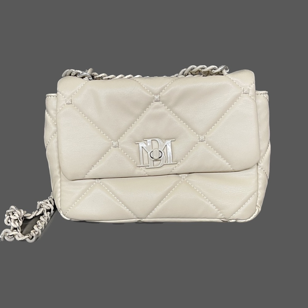 Badgley Mischka Quilted Vegan Chain Strap Shoulder Bag
